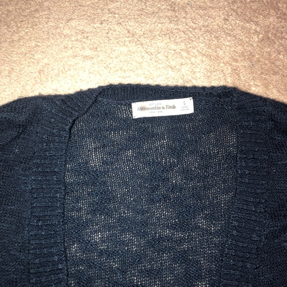 Abercrombie Navy Blue Button Cardigan Small - Picture 4 of 4